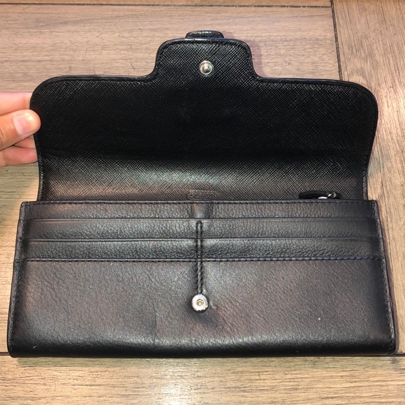 Coach black leather wallet - Picture 5 of 9